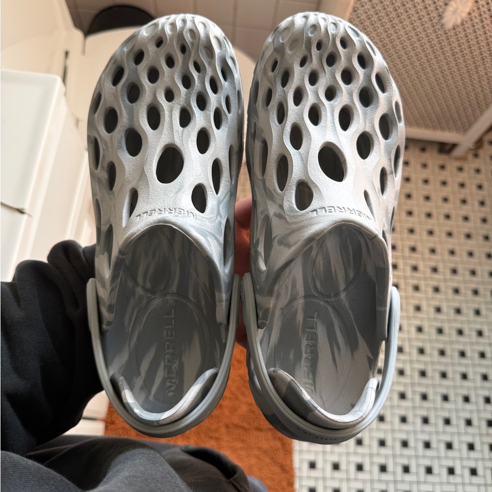 merrell hydro moc grey clogs